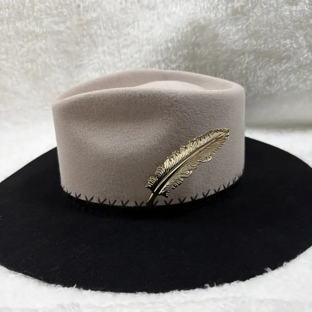 Metal Gold Feather Hat Pin - Western Style – Inspired Look